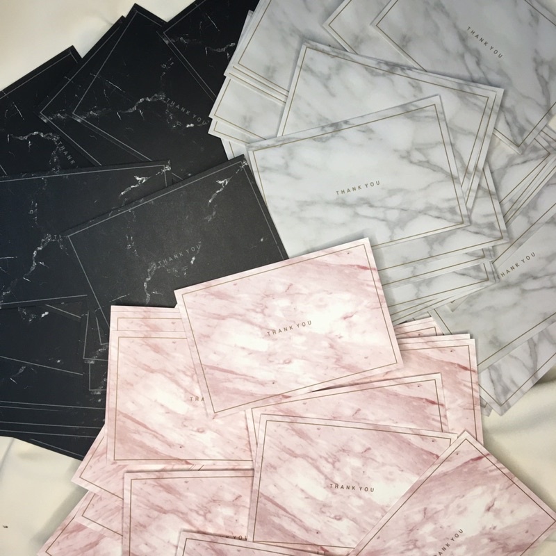 ❗️ FREESHIP ❗️ C01 Thiệp cảm ơn Thank You Card hoạ tiết vân đá marble trang trí gói hàng - socksick.meme