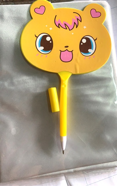 Quạt tay kèm bút viết | BigBuy360 - bigbuy360.vn