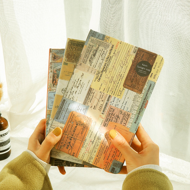 Sổ tay vintage cỡ A5 ghi chép nhật ký, tâm sự lưu bút kỷ niệm - B112
