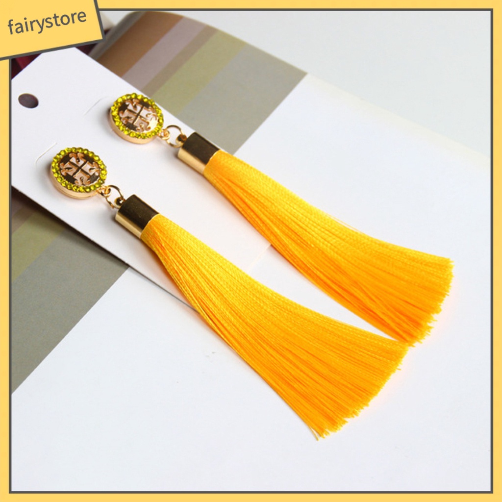 1 Đôi Bông Tai Tua Rua Thời Trang Nữ Tính