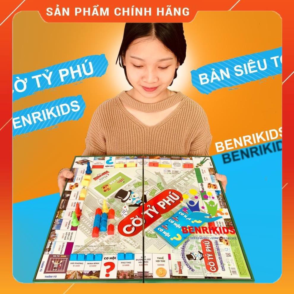 [Freeship 10k] Đồ Chơi Bàn Cờ Tỷ Phú Loại To Kích Thước 42x42 cm sản phẩm như hình