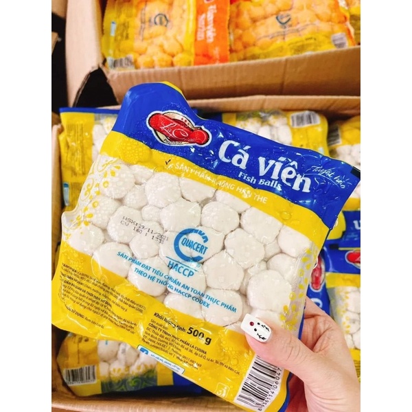 Tôm viên/cá viên/bò viên/ rau củ viên lacusina 500g ( Giao hàng HN)
