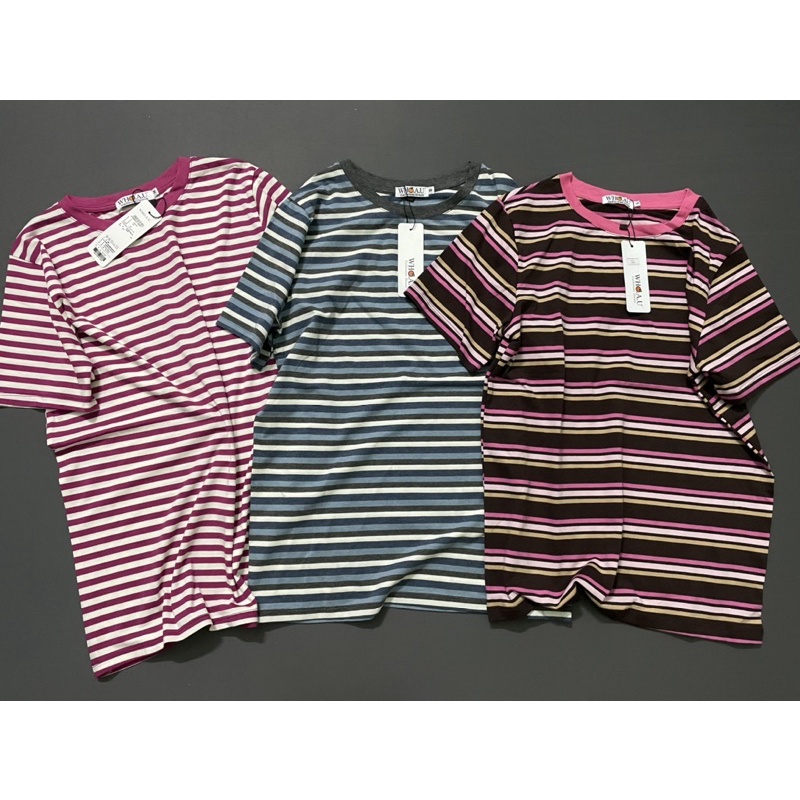 ÁO THUN SỌC TAY NGẮN