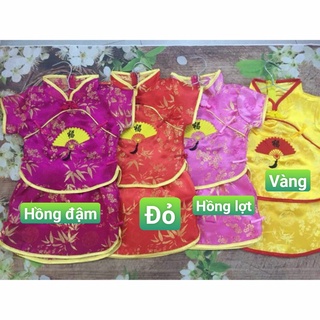 Sét váy trung hoa gấm Thượng Hải cho bé