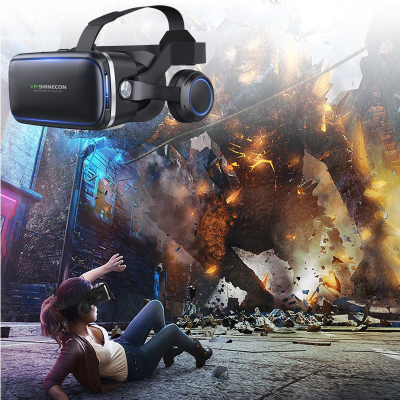 VR Shinecon 6.1.2 Plus Headset Virtual Reality 3D Glasses for IOS Android