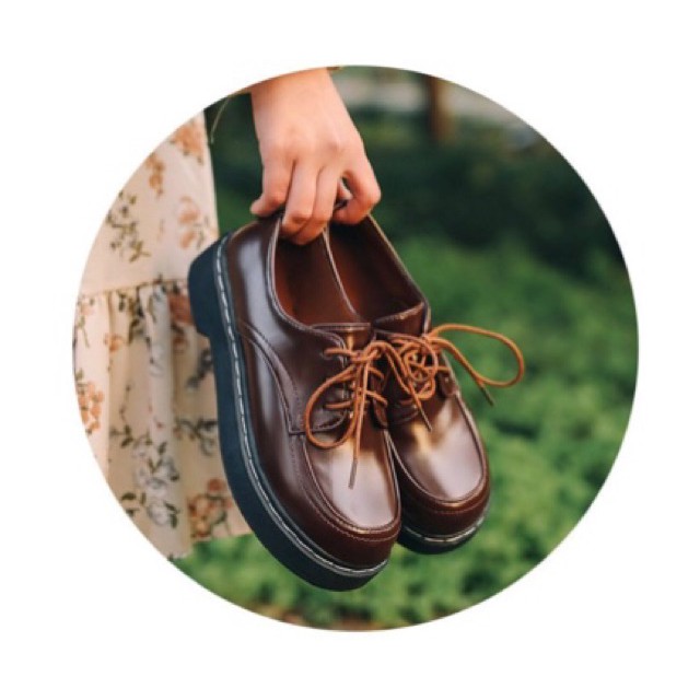 ulzzang [CÓ SẴN] Giày Ulzzang vintage phong cách Nhật đồng phục sinh viên mũi tròn harajuku retro da pu oxford Hàn quốc | BigBuy360 - bigbuy360.vn