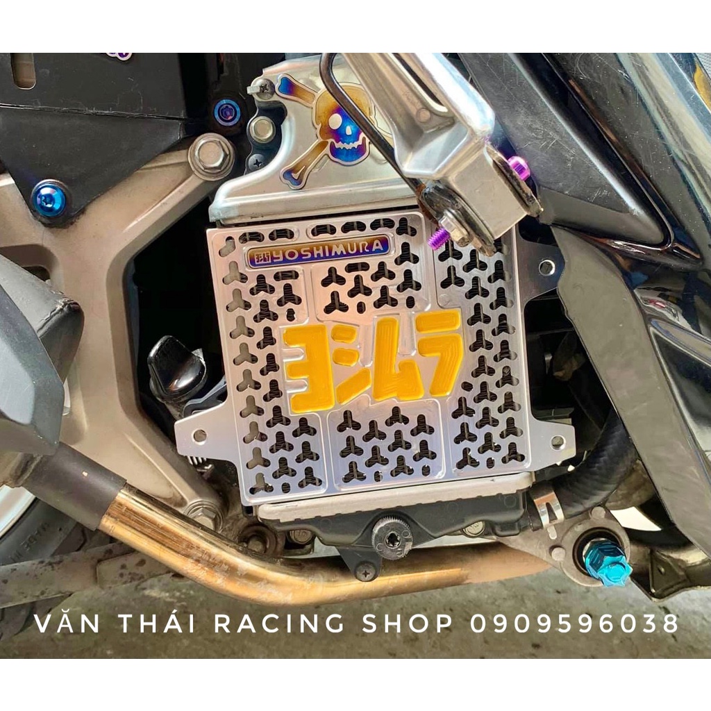 Che két nước nhôm CNC YOSHIMURA gắn xe Vario , Click  , AB125/150 , Shmode , SH việt , PCX ...