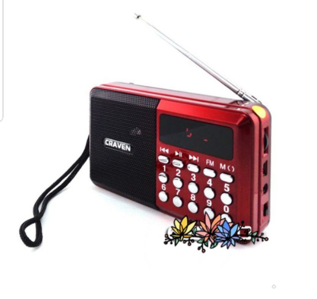 LOA NGHE NHẠC MINI, NGHE KINH PHẬT, ĐÀI FM CRAVEN CR-26