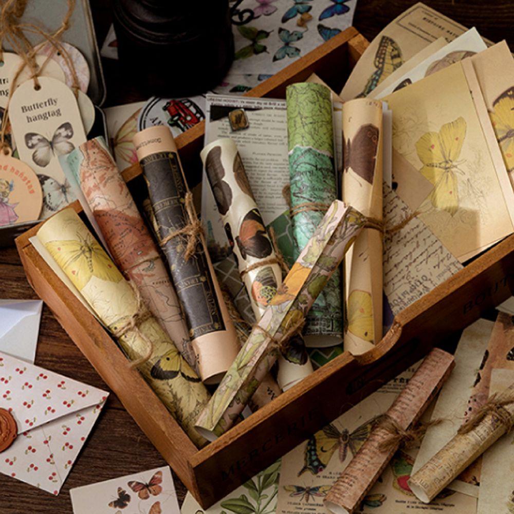 PATRICIA Giấy Dán Trang Trí Sổ Tay Phong Cách Vintage