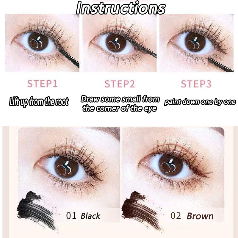 Mascara CAPPUVINI TF-CA04 chống nước không nhòe chuốt mi cong tự nhiên 6.5g