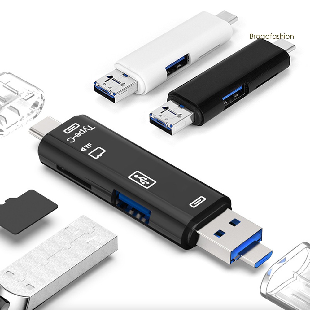 Đầu Đọc Thẻ Nhớ 5 Trong 1 Usb 3.0 Type C