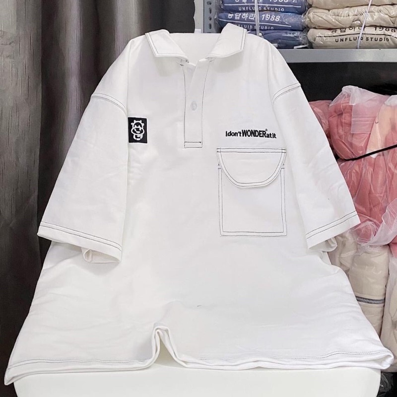 Áo polo tay lỡ Bò Wonder unisex | BigBuy360 - bigbuy360.vn