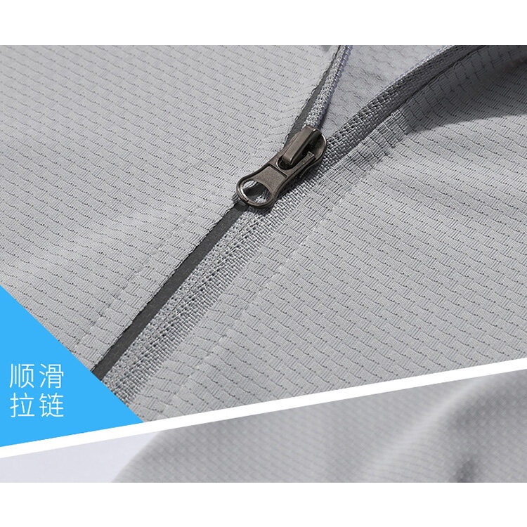 Nk Áo Khoác Thể Thao Chống Nắng Bằng Lụa Lạnh Mỏng Nhẹ Thoáng Khí Chống Tia UV Mùa Hè Cho Nam