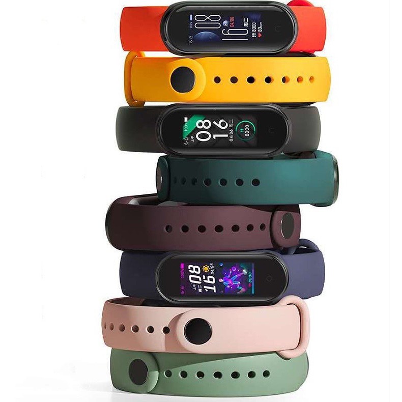 Dây Miband 5, dây Miband 6 Dây Đeo Cao Su Thay Thế Cho Xiaomi Miband 5 Chất Lượng Cao