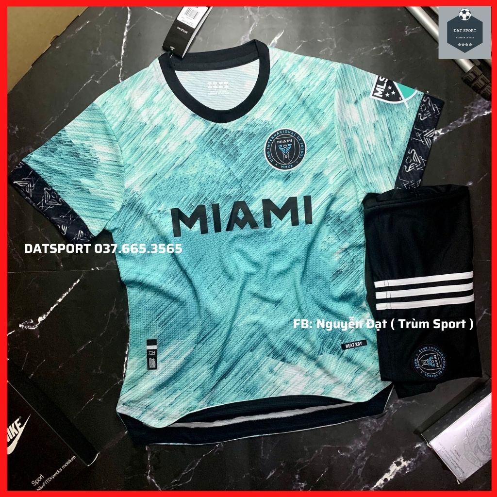 Set Bộ Áo Đấu Miami Mẫu Mới Nhất mùa giải 2022⚡Freeship⚡Quần Áo Đá Banh CLB Miami Vải Thái Chuẩn Áo Thi Đấu