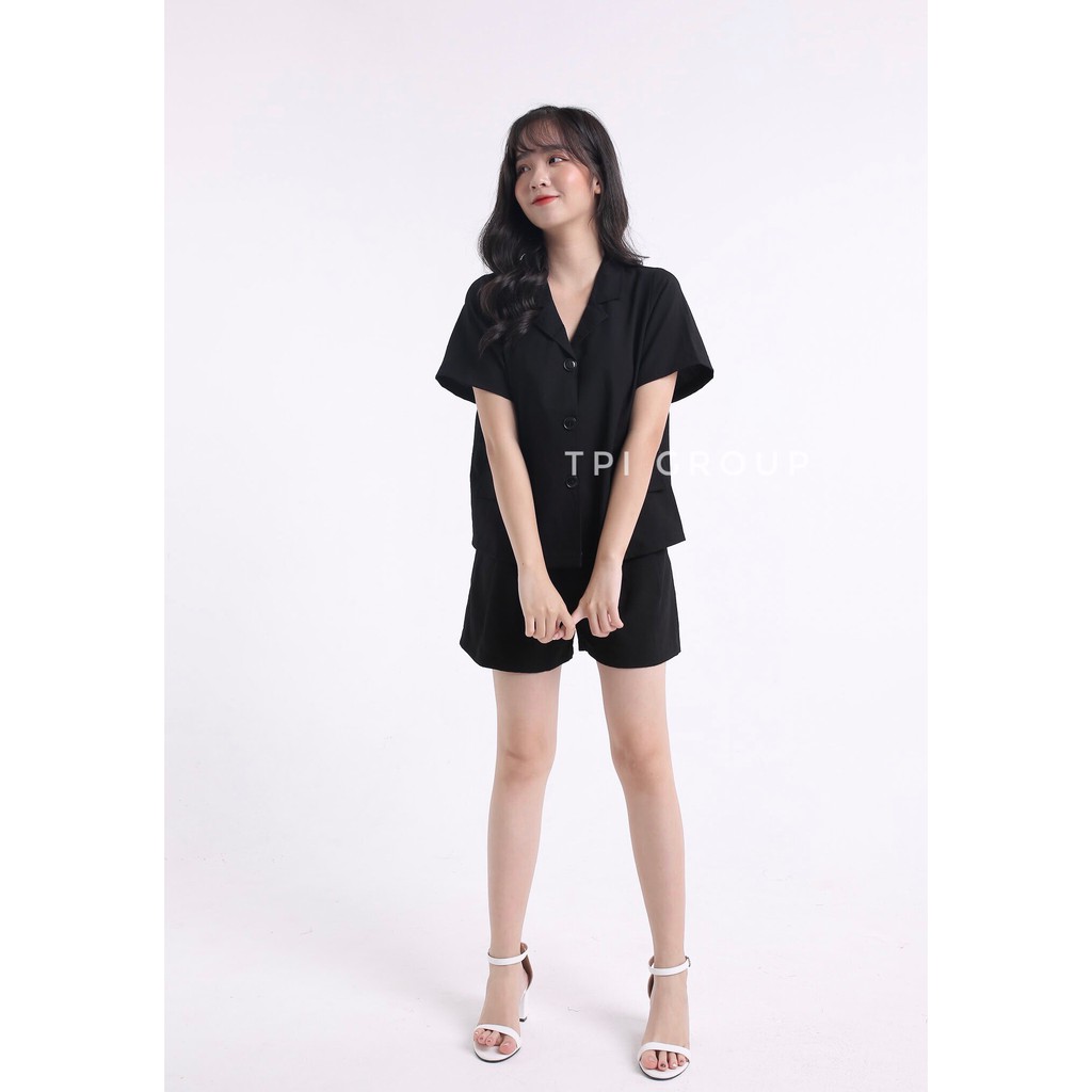 [Mã FAGREEN245 giảm 10% tối đa 30K đơn 99K] Set Áo Vest Đũi Mix Quần Sooc Ống Rộng | BigBuy360 - bigbuy360.vn