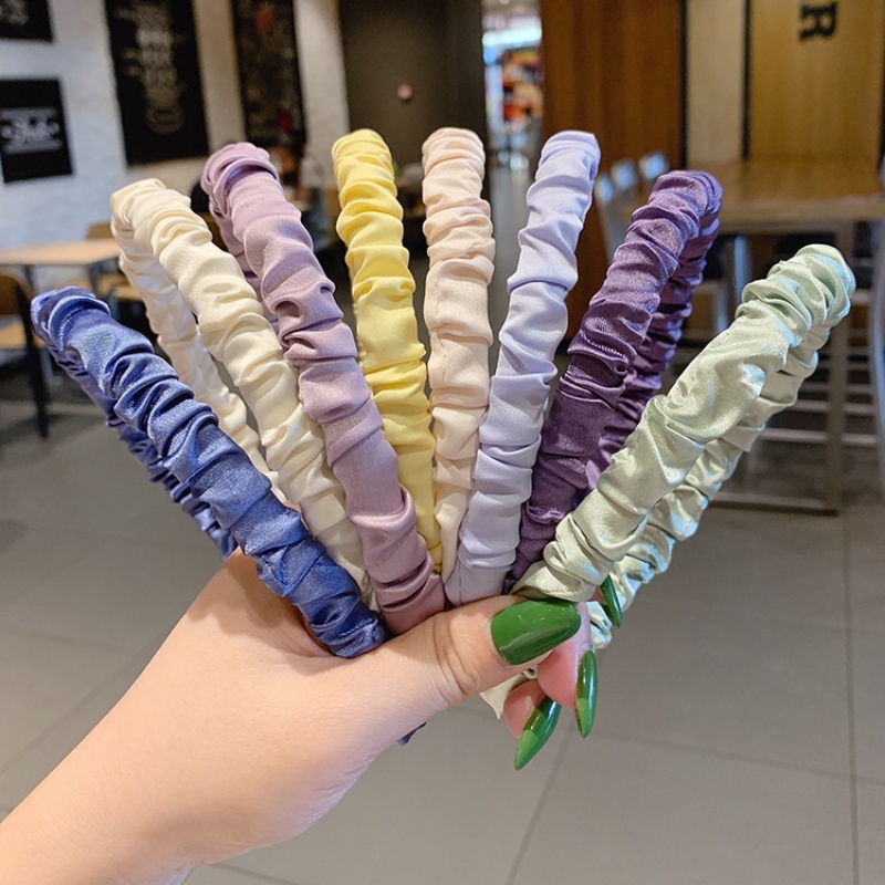 Băng đô nơ satin màu sắc ngọt ngào đáng yêu