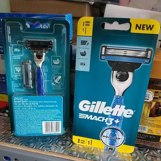 Dao cạo râu Gillette Mach 3+ 2 lưỡi.