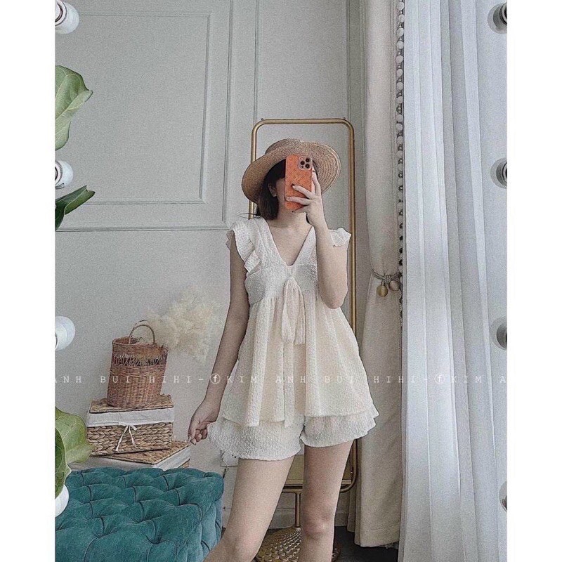 Sét đũi cổ V cánh tiên - hv