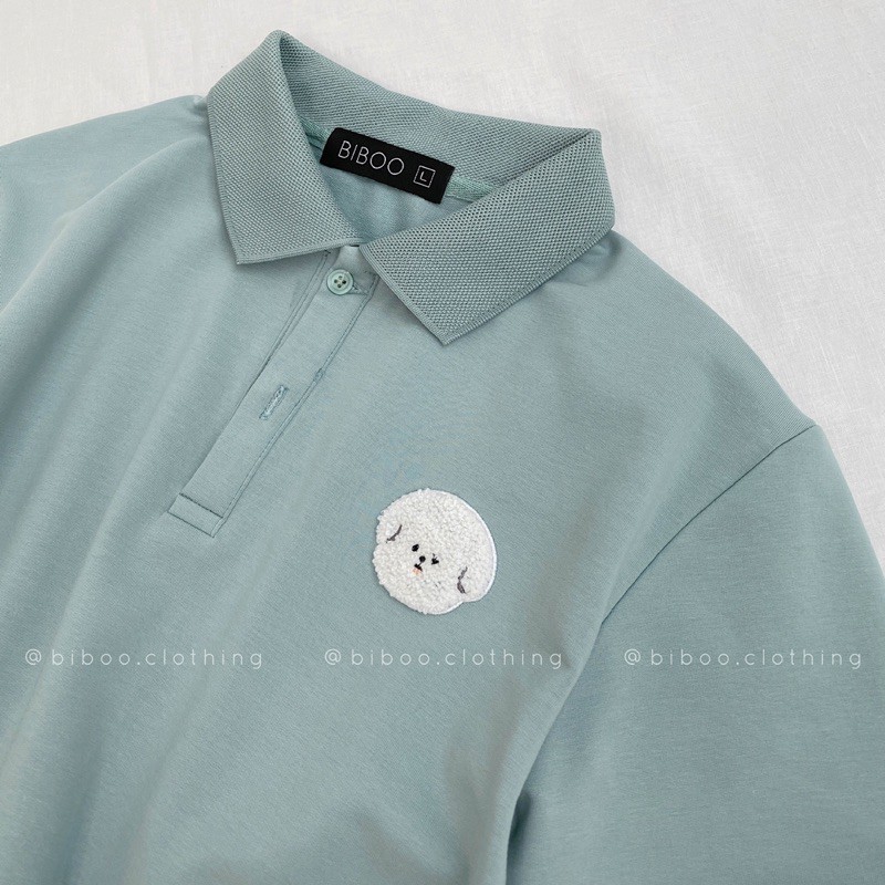 Áo polo CHÓ XÙ TRẮNG | BigBuy360 - bigbuy360.vn