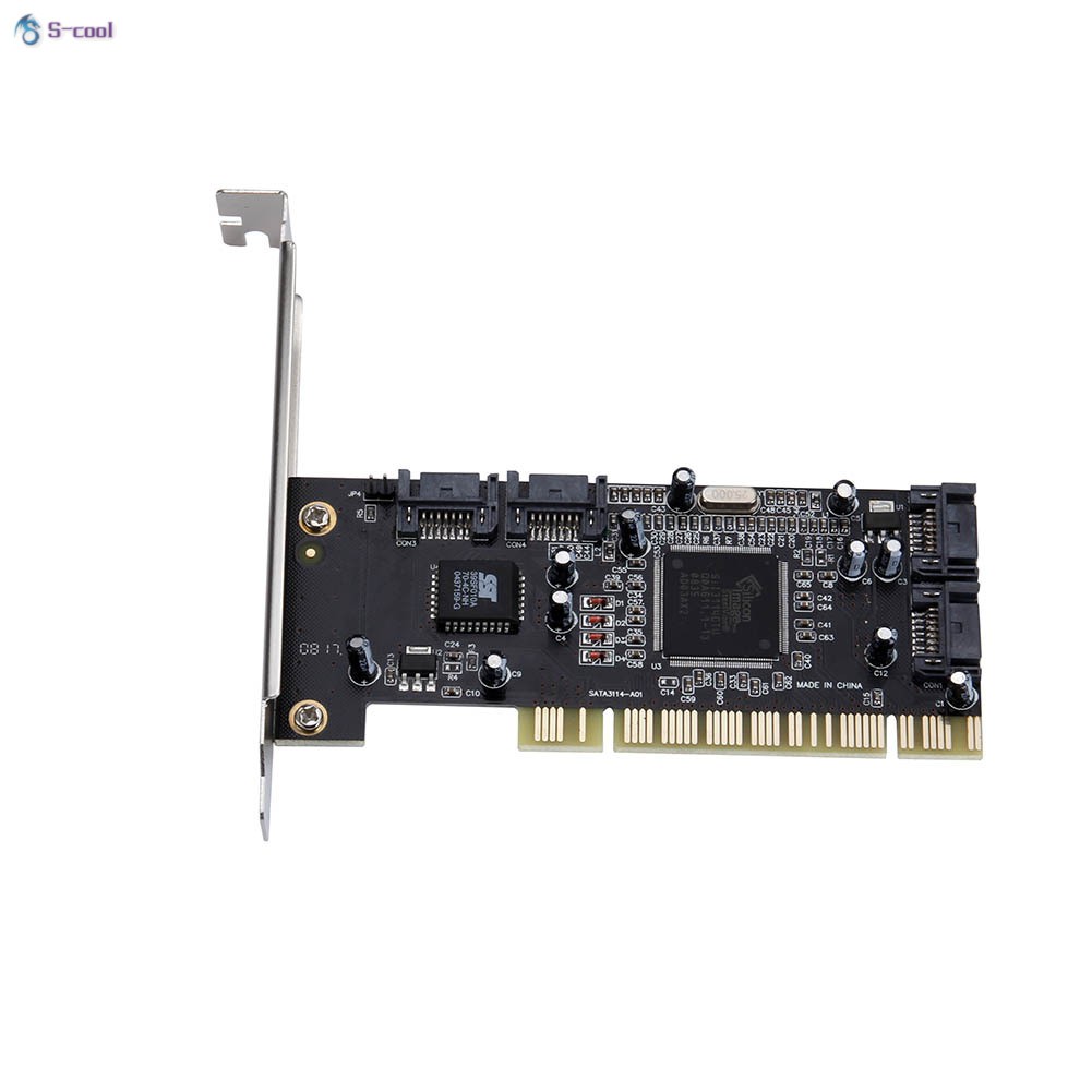 Bộ Chuyển Đổi Pci Sang 4 Cổng Sata Ata Raid Sil3114 3114 Thẻ