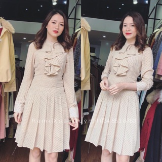 Đầm Chấm Bi Tay Dài < Đầm > " Pheonix shop "