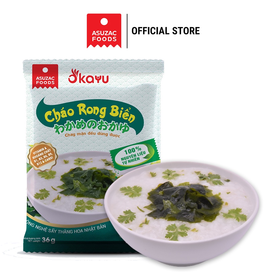 Cháo rong biển Asuzac thùng 30 gói