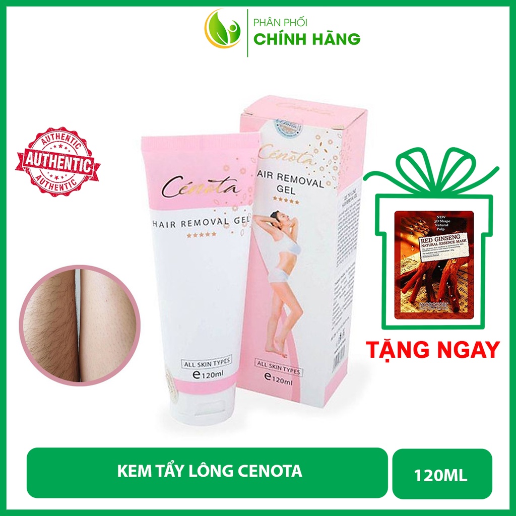 Kem tẩy lông Cenota, gel tẩy lông nách, vùng kín, tay, chân an toàn, không đau rát