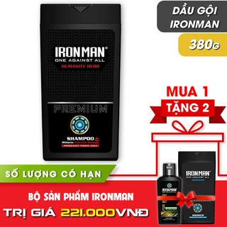 Dầu gội hương nước hoa nam Ironman Encou 380g +sữa tắm nước hoa nam Ironman Encounter 380g và dung dịch vệ sinh nam 120g