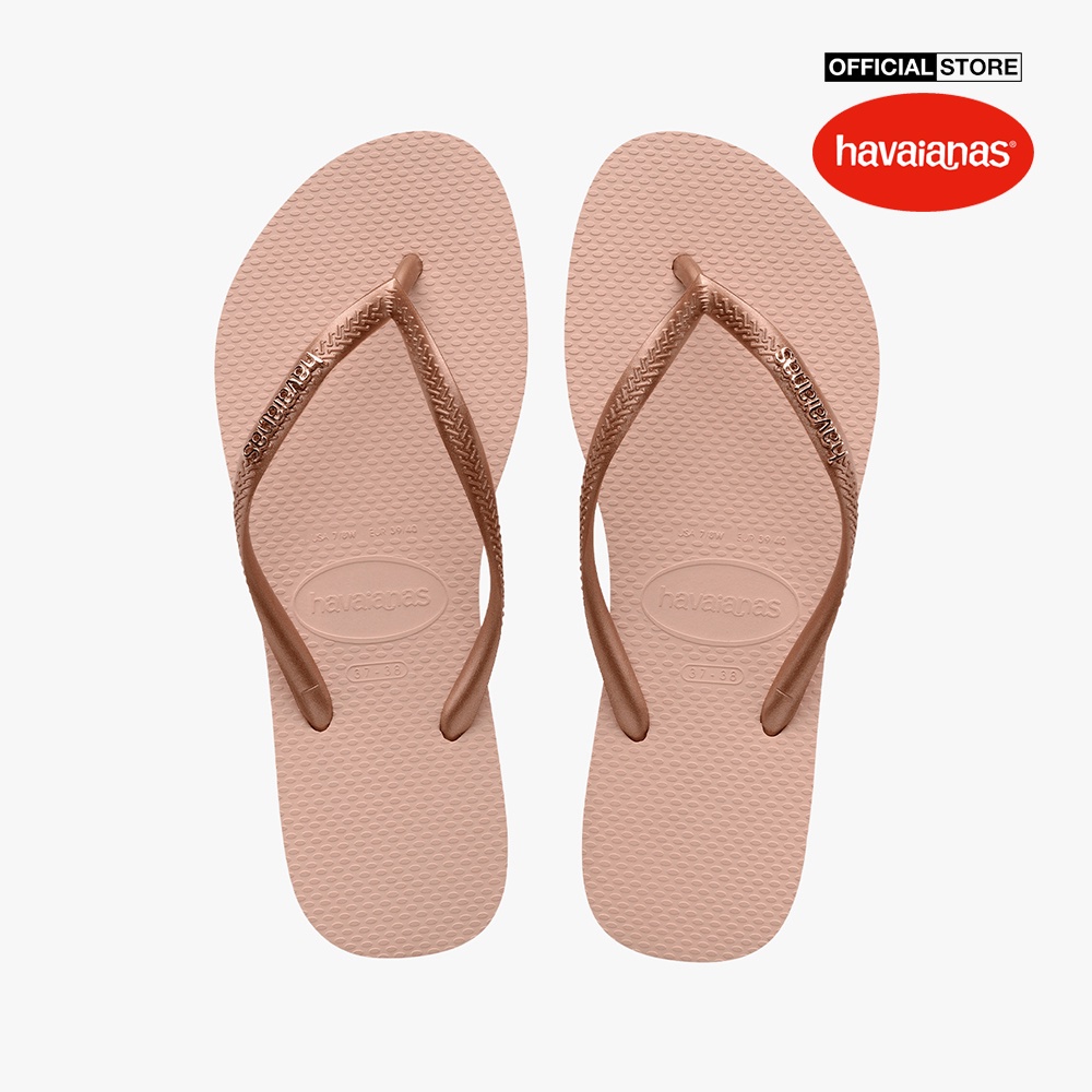 HAVAIANAS - Dép nữ Slim Logo Metallic 4119875-3606