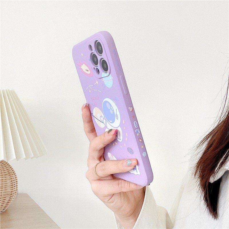 Ốp Lưng In Hình Phi Hành Gia Cho Vivo V9 V11I V15 X60 Y17 S1 Y20 Y30 Y50 Y70S Y52S Y73S X50 Redmi Note 8 Pro Note 7 Pro Note 9