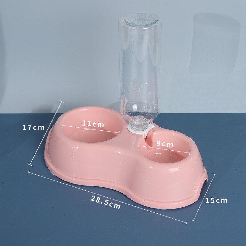 Bát đôi đựng thức ăn cho chó mèo, bát thức ăn giá rẻ, tiện lợi cho thú cưng Hoshi Pet BA04