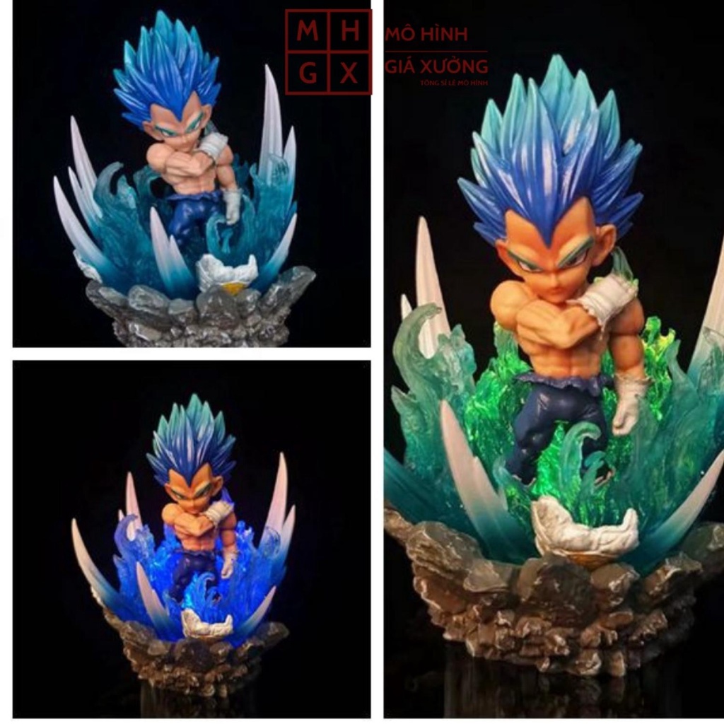 Mô hình Dragon Ball Vegeta Super Saiyan Có Đèn Led  - Cao 11cm mô hình figure 7 viên ngọc rồng giá xưởng