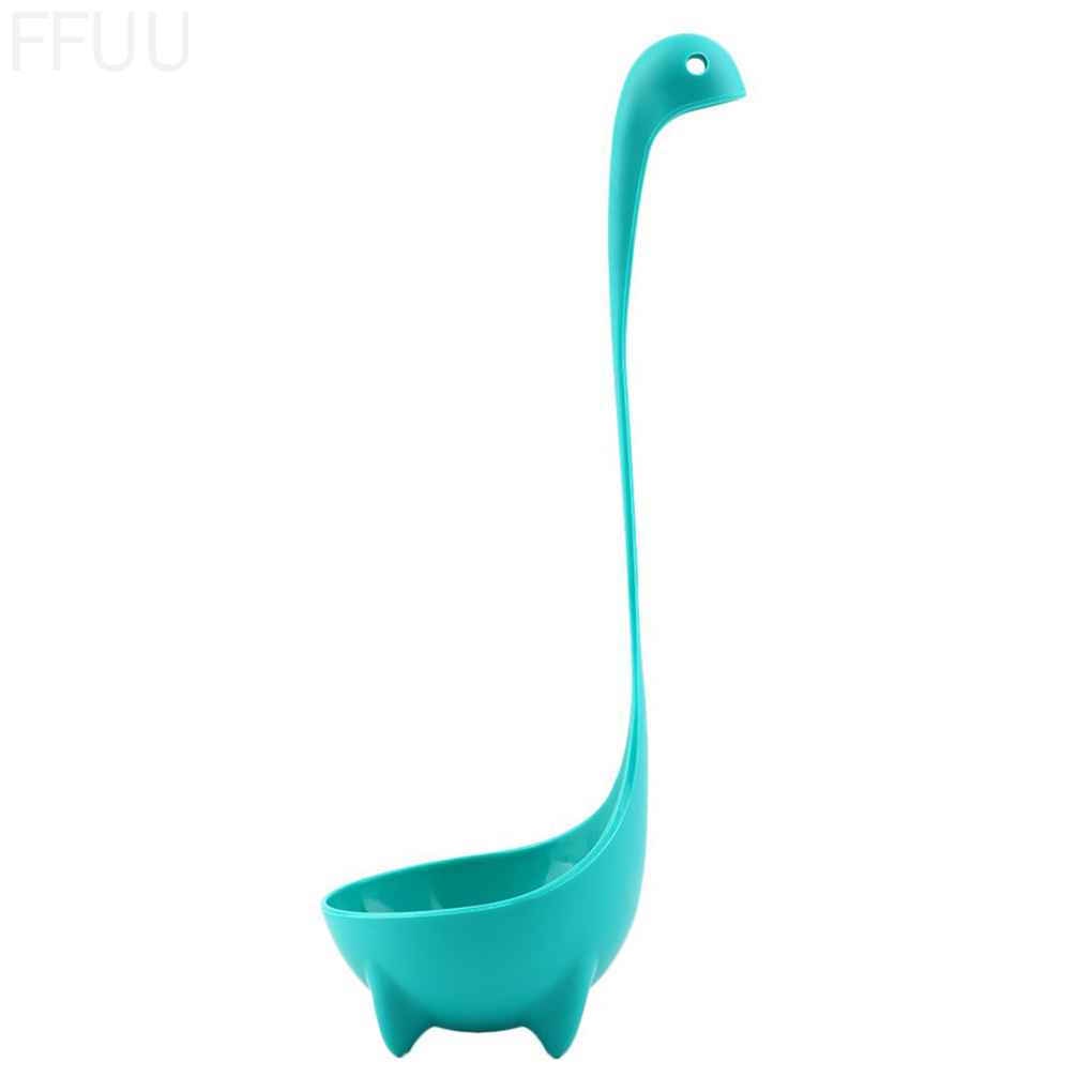 Muỗng múc canh tay cầm dài có giá đỡ bằng nhựa FF86