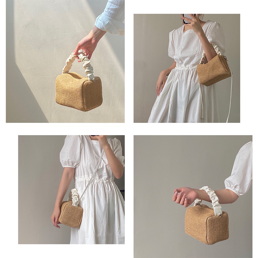 Túi Xách Đan Len Một Bên Vai Thời Trang Cổ Điển Mùa Hè Cho Nữ
