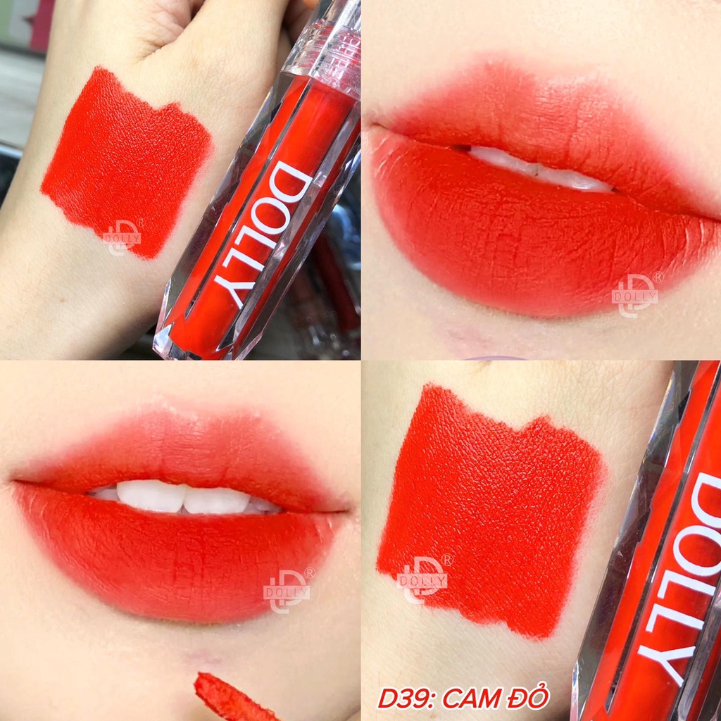 Son Kem Lì  DOLLY DIAMOND VELVET Không Chì Cao Cấp NEW 2022