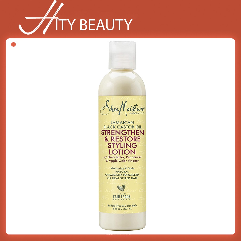 Dưỡng ẩm Shea Moisture JAMAICAN BLACK CASTOR OIL STRENGTHEN &amp; RESTORE STYLING LOTION SheaMoisture - Hity Beauty