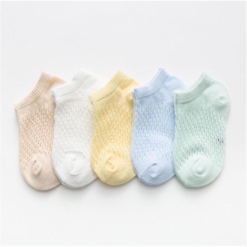 Set 5 đôi tất dạng lưới cho bé trai/ bé gái