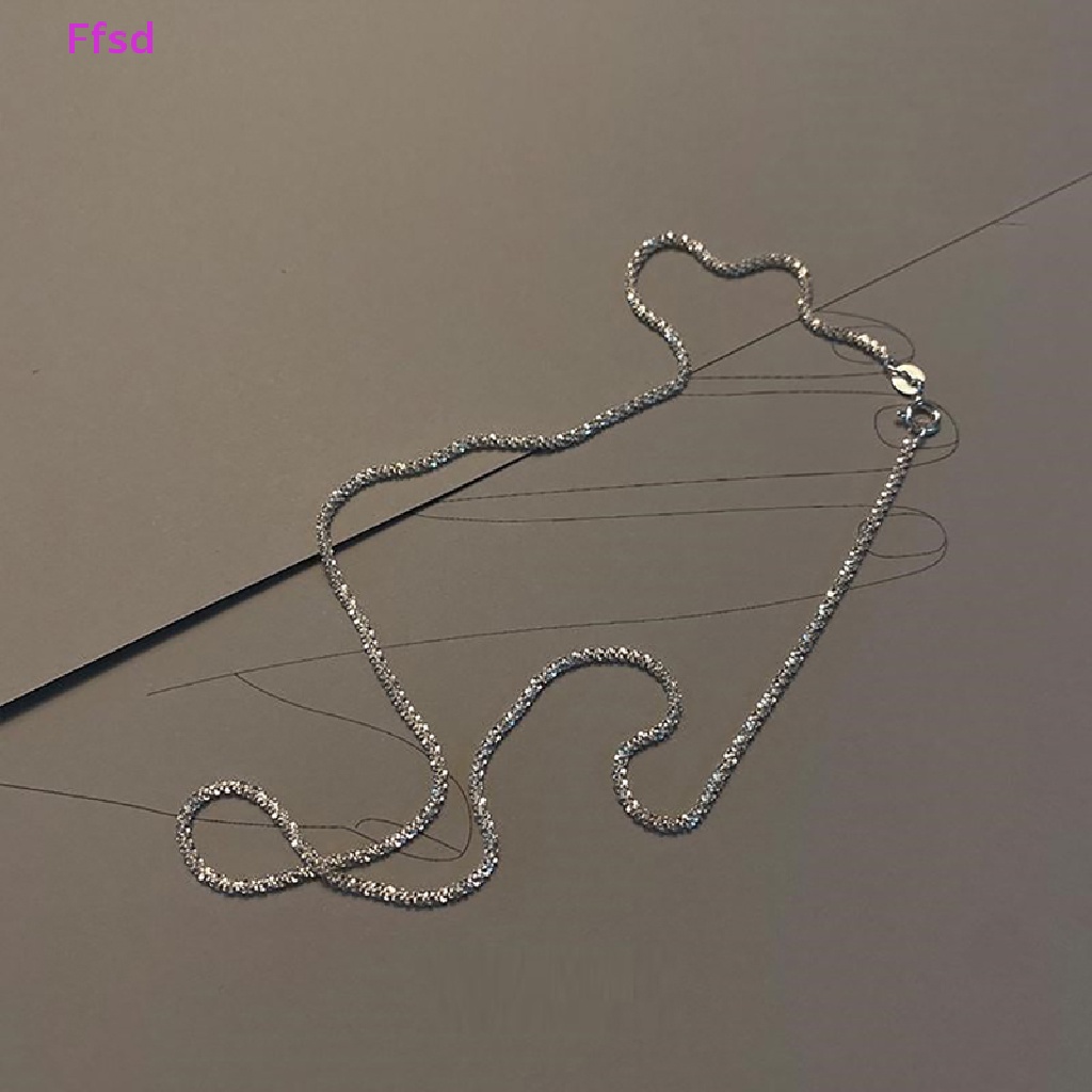 {Ffsd} Vòng cổ Choker Bằng Bạc Lấp Lánh Trang Sức Đám Cưới Bán Chạy