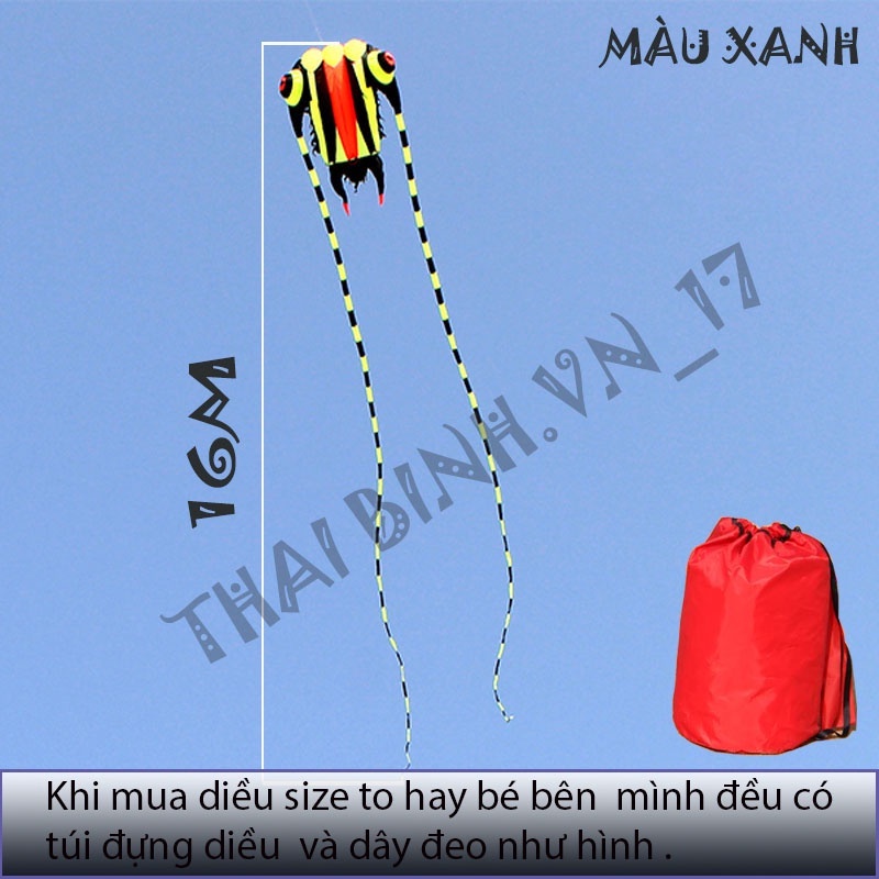 Diều Đầu Dế - Diều Khí Động Học Đầu Dế 7m2