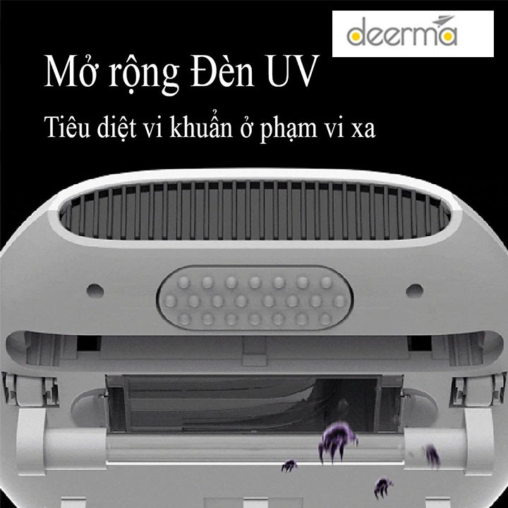 [HÀNG CHÍNH HÃNG - FREESHIP] Máy hút bụi đệm giường, máy hút bụi chăn nệm Deerma CM800 diệt khuẩn bằng tia UV.