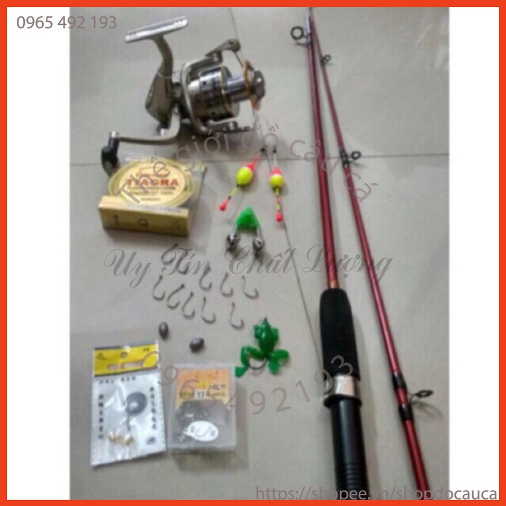 Combo cần câu 2khúc đặc shimano 2m7 và máy yolo 6000 kèm phụ kiện ( rẻ vô địch ) ( giá siêu khuyến mại )