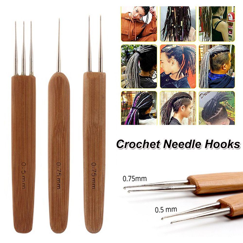LILYES Kim Đan Len One / Doube / Ba Đầu Bằng Thép Không Gỉ Dùng Làm Tóc Dreadlock 1 Cái