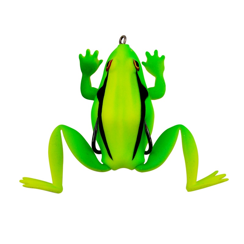 1 mồi câu cá giả hình ếch 3D bằng cao su silicon mềm 6.5cm19g với 10 màu