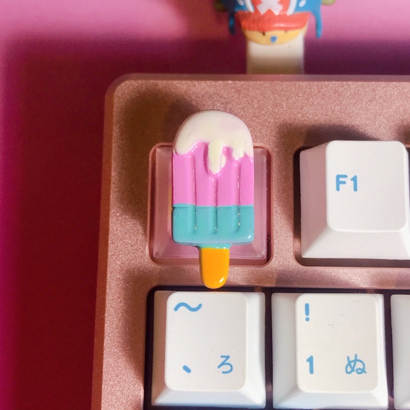 Keycap que kem xuyên led 🍦🍧 keycaps ice cream trang trí bàn phím cơ gaming