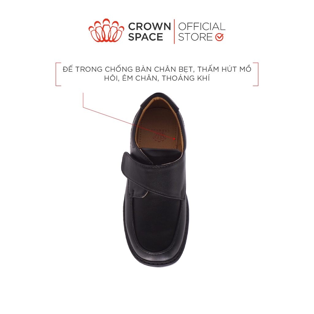 Giày Đi Học Bé Trai Cao Cấp Crown Space PHIÊN BẢN CAO CẤP SCHOOL SHOES 2022 CRUK167 Thiết Kế Chuẩn Y Khoa Size 28-38