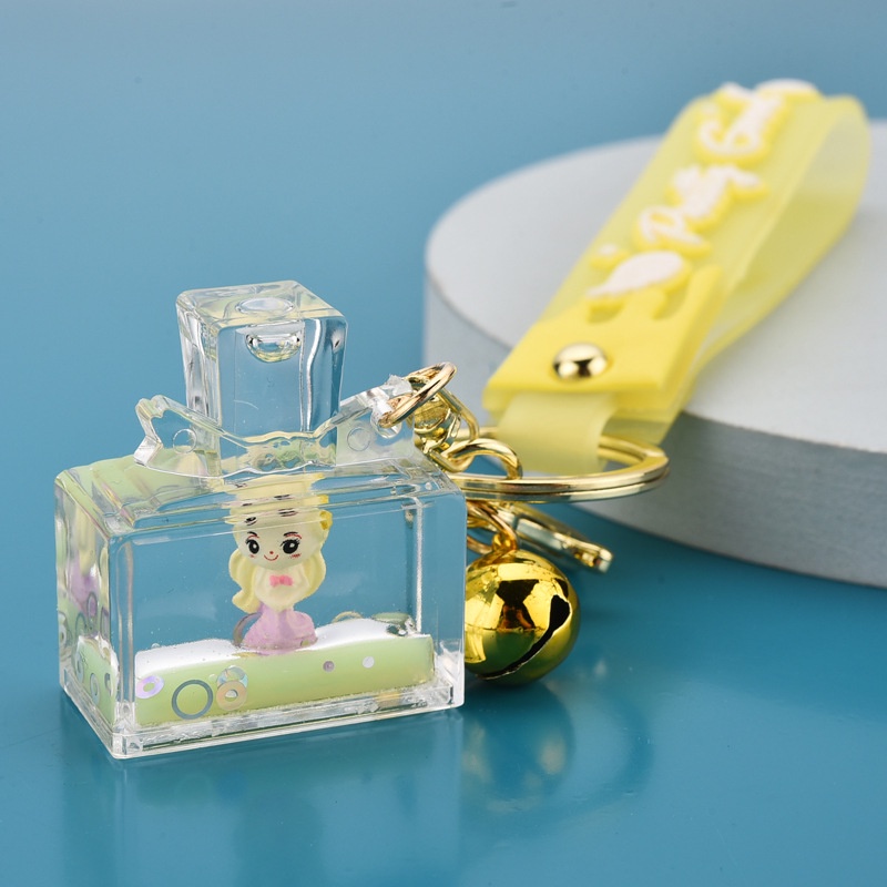 Móc khóa nước sữa cute thú cưng độc đáo hình chai nước hoa mẫu mới sáng tạo nhiều mẫu đẹp phong cách teen.