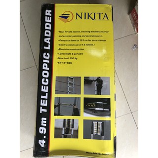 Thang nhôm rút đơn nikita 3.8m