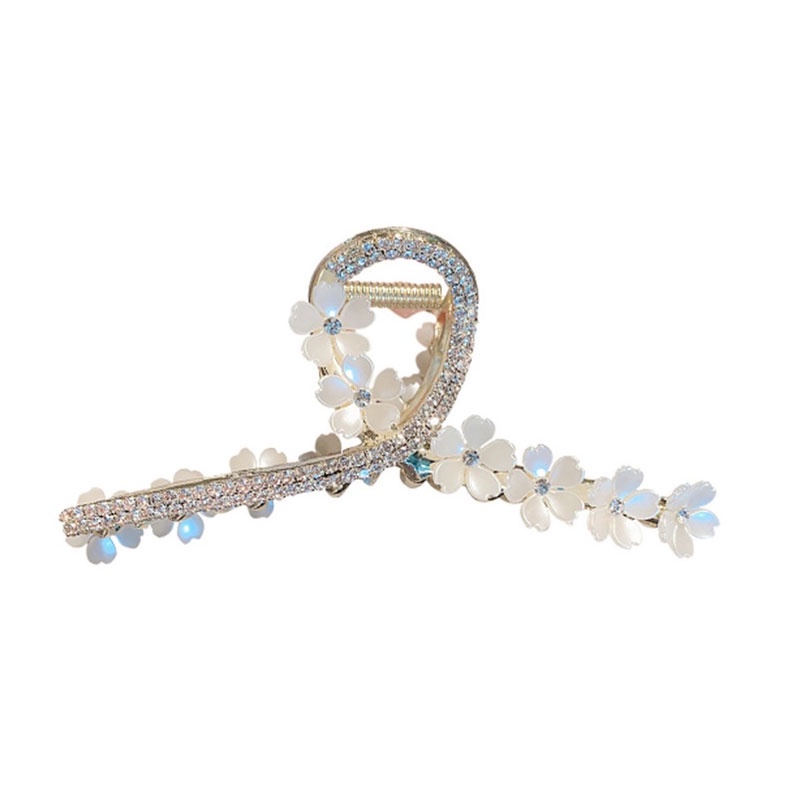Kẹp Tóc Hình Hoa Đính Hạt Thời Trang Hàn Quốc Cho Nữ