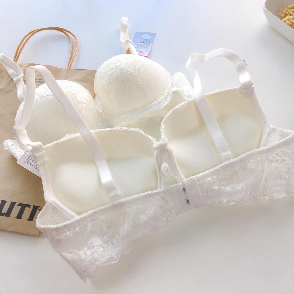 Áo ngực ren , mút dày nâng ngực Lovely - 439 ÁO LOVLEY REN DÀY 2 MÓC MÃ 439, QUẦN MARA THUN LẠNH